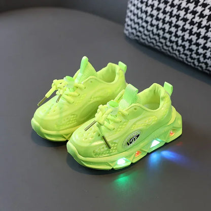 New LED Child Trainers 1-8Years Old Boy Girl Tennis Shoe Sport Shoe for Toddlers Glowing Kid Sneakers Kids Shoe