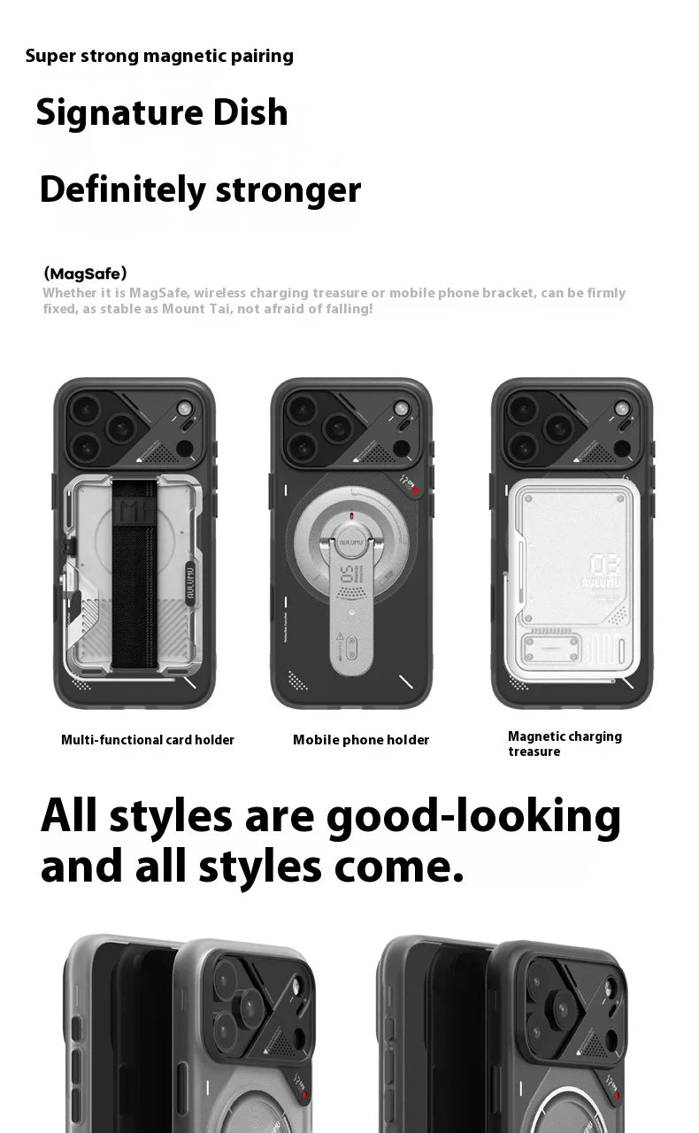 Magnetic Phone Case for iPhone 17 Pro/Pro Max Heat Dissipation Aluminum Alloy Thermal Case with Lens Protective Frame