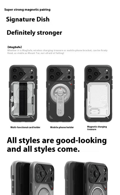 Magnetic Phone Case for iPhone 17 Pro/Pro Max Heat Dissipation Aluminum Alloy Thermal Case with Lens Protective Frame