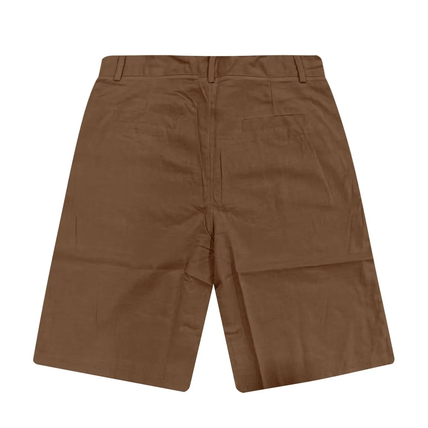 2025 Summer Cotton Linen Shorts for Men Solid Casual Button Pocket Beach Shorts Men's Comfortable Simple Vacation Leiture Pants