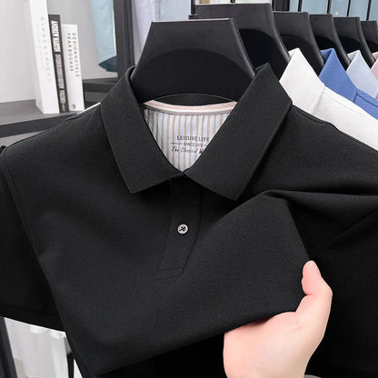 Men's Premium Cotton Polo Shirt Open Hem Design Breathable & Soft Factory Direct Supply  14 Trendy Colors Golf Top
