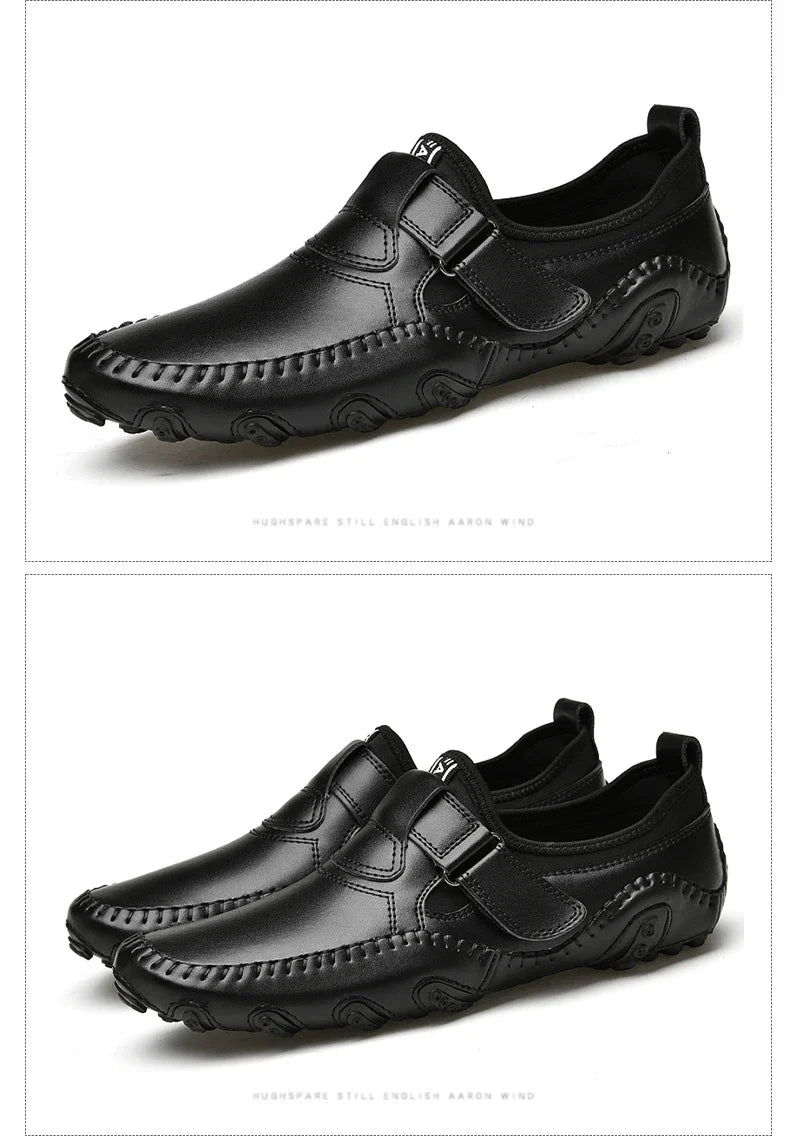 Fashion Loafer Shoes Men Genuine Leather Soft Comfy Slip-on Moccasins Handmade Man Casual Shoes Drive Walk Luxury Leisure