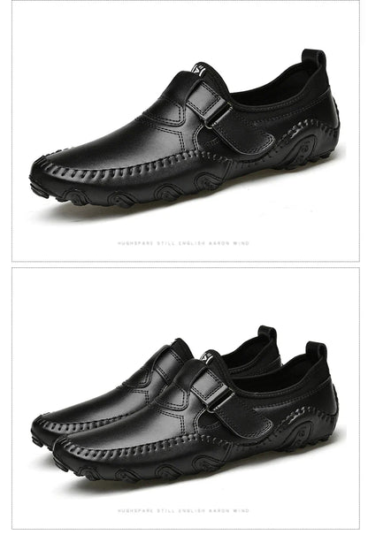 Fashion Loafer Shoes Men Genuine Leather Soft Comfy Slip-on Moccasins Handmade Man Casual Shoes Drive Walk Luxury Leisure