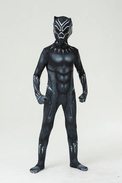 Anime Black Panther And Wizard of Oz Cute Lion Cosplay Costume Bodysuits Children For Men Boys Halloween Superhero Jumpsuits