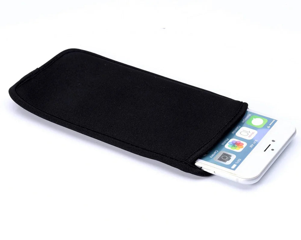 Universal Neoprene Protective Cover Phone Bag For iPhone 16 15 14 Pro Max Samsung Xiaomi Huawei Power Bank Shockproof Case Pouch