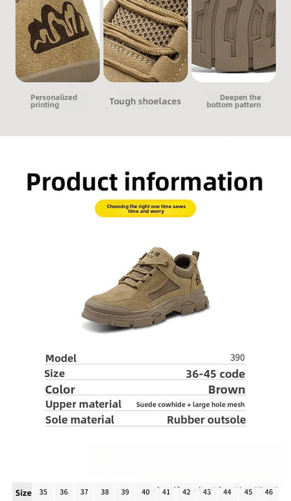 Labor Protection Shoes Men's Anti Smashing AntiPiercing Insulation Work Shoes Cowhide Solid Bottom Construction Site SafetyShoes