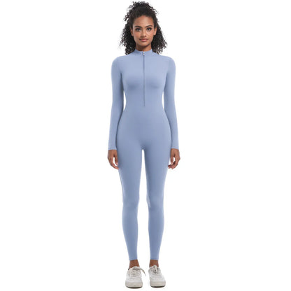 Women's Jumpsuit Women's Sports Shapewear Seamless Slim Fit Long Sleeve Sports Bodysuit  Fitness Sports Bodysuit Yoga Suit