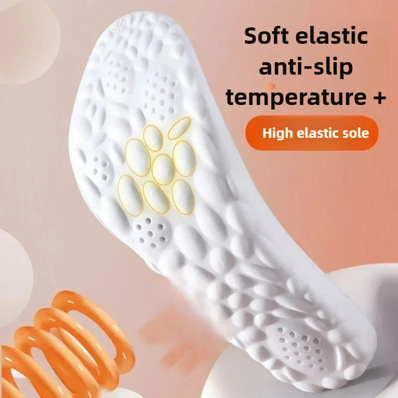 Thickened Cashmere-Like 4D Cloud Insole - Fleece-Lined Warm Comfortable Breathable Moisture-Wicking & Odor-Resistant