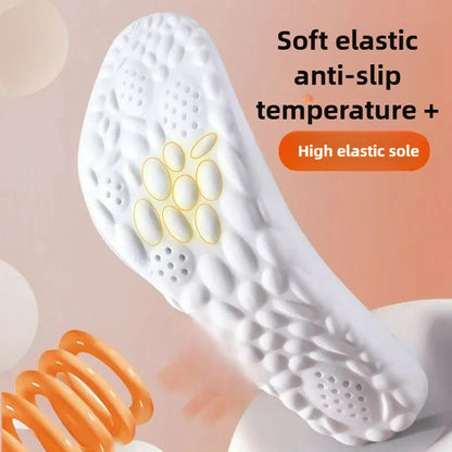 Thickened Cashmere-Like 4D Cloud Insole - Fleece-Lined Warm Comfortable Breathable Moisture-Wicking & Odor-Resistant