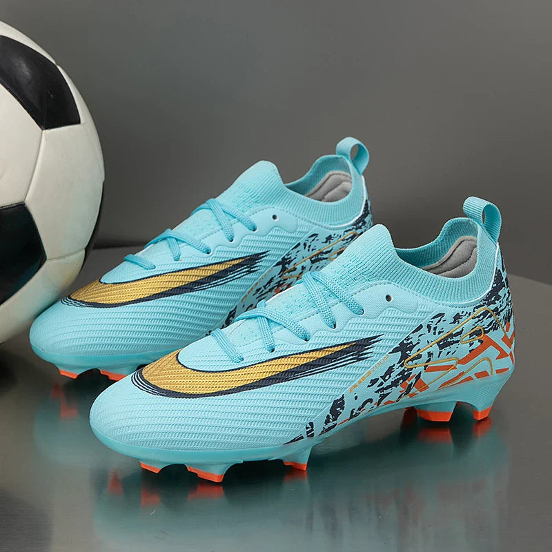2025 Football Shoes Tiempo Legend 10 Elite FG Wear Resistant Shock Absorption Comfortable Anti-slip Round Head Long Spike
