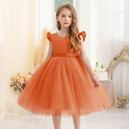 2026 Girls Princess Tutu Dress Flower Girl Gown Piano Performance Host Outfit Party Dress prom dresses girls dresses