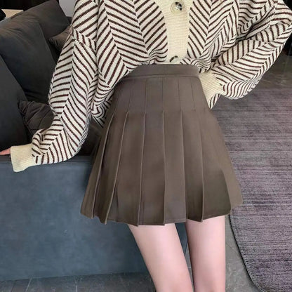 Mini Skirts Womens 2025 Summer Japanese School Pleated Skirts High Waist Kawaii Cute Pink Plaid Skirt Uniform Harajuku Jupe