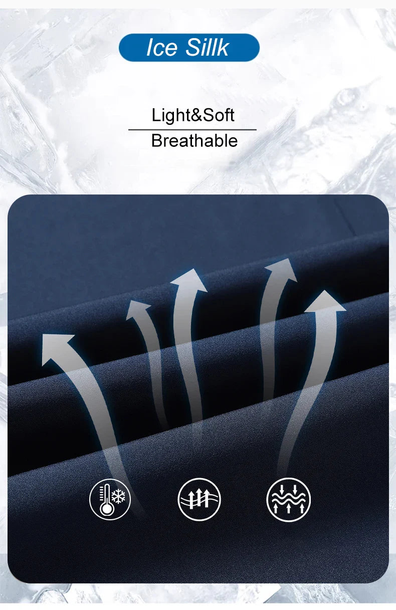 Men Running Pants Jogging Casual Summer Thin Sweatpants Quick Dry Ice Silk Straight Trousers Sports Gym Breathable Unisex