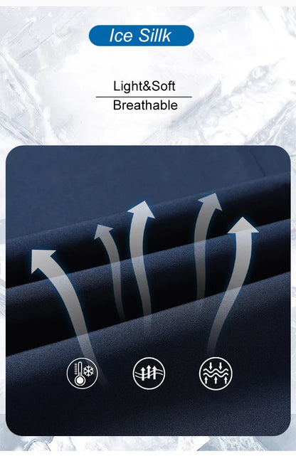 Men Running Pants Jogging Casual Summer Thin Sweatpants Quick Dry Ice Silk Straight Trousers Sports Gym Breathable Unisex