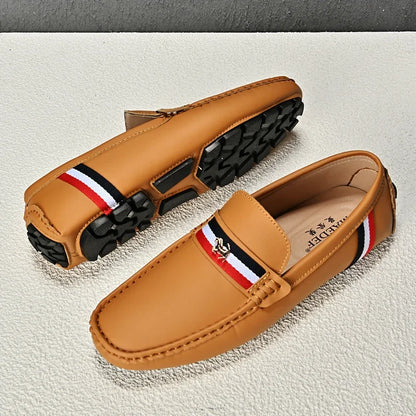 Loafers Men Driving Shoes Casual Shoes Comfortable Classic PU Leather Loafers Business Shoes Slip on Walking Men Loafers Shoes