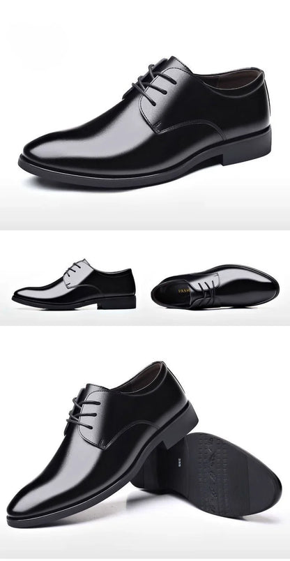 Lace Up Breathable In Summer Oxfords Shoes Social Shoe Male Pointed Toe Men's Formal Black 2025 Style Cheap Liquidation Official