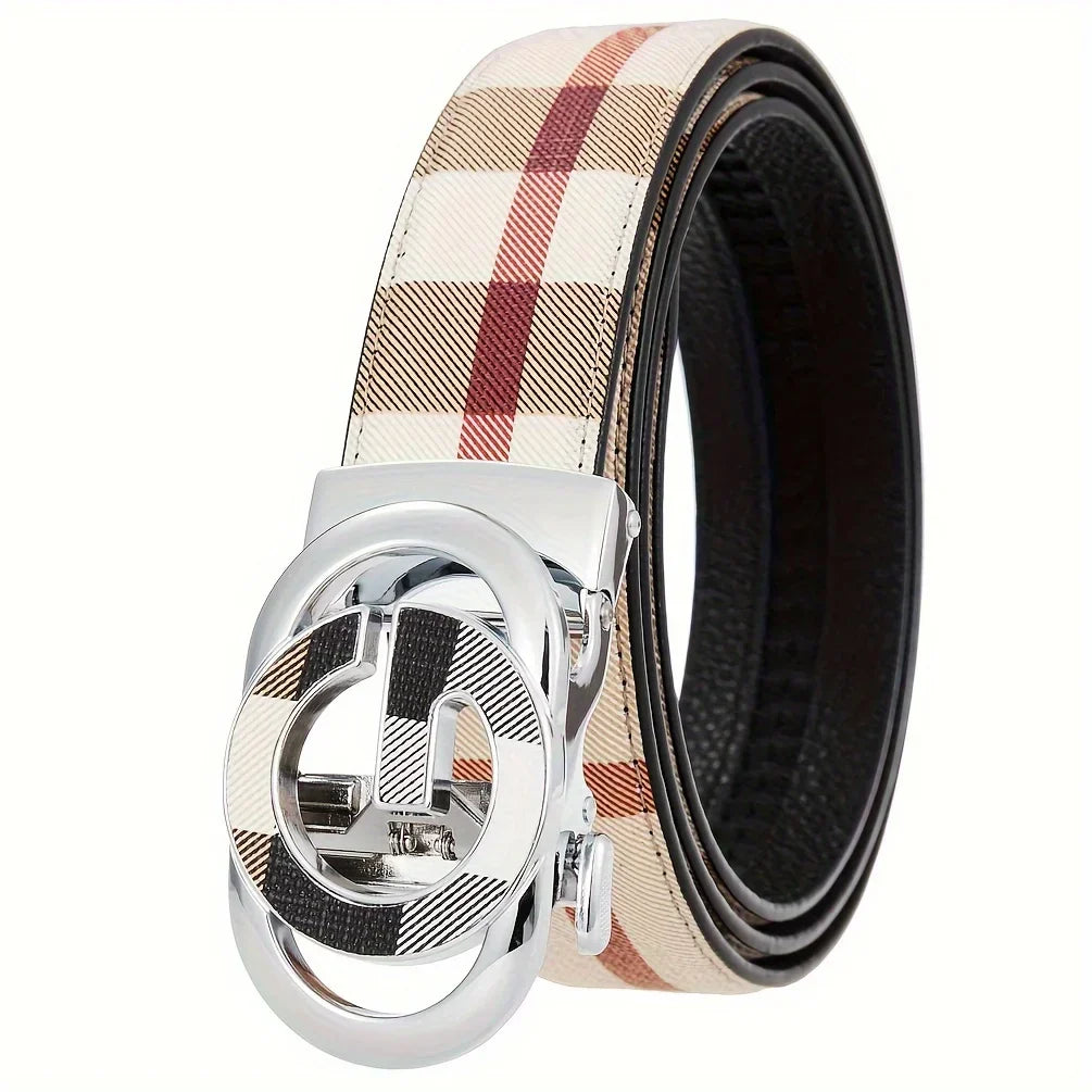 Men's Luxury Leather Cowhide Belt Classic Design & Durable Buckle Perfect for Formal & Business Attire Belts for Men 2026 New