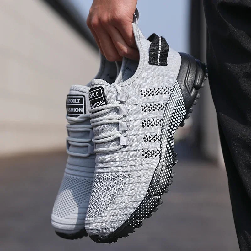 Men Casual Sneakers Mesh Lightweight Breathable Soft Soled Running Shoes Slip-on Male Flats Loafers Shoe Trainers