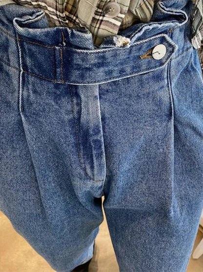 Women's Jeans High Waist Denim Wide Leg Pants