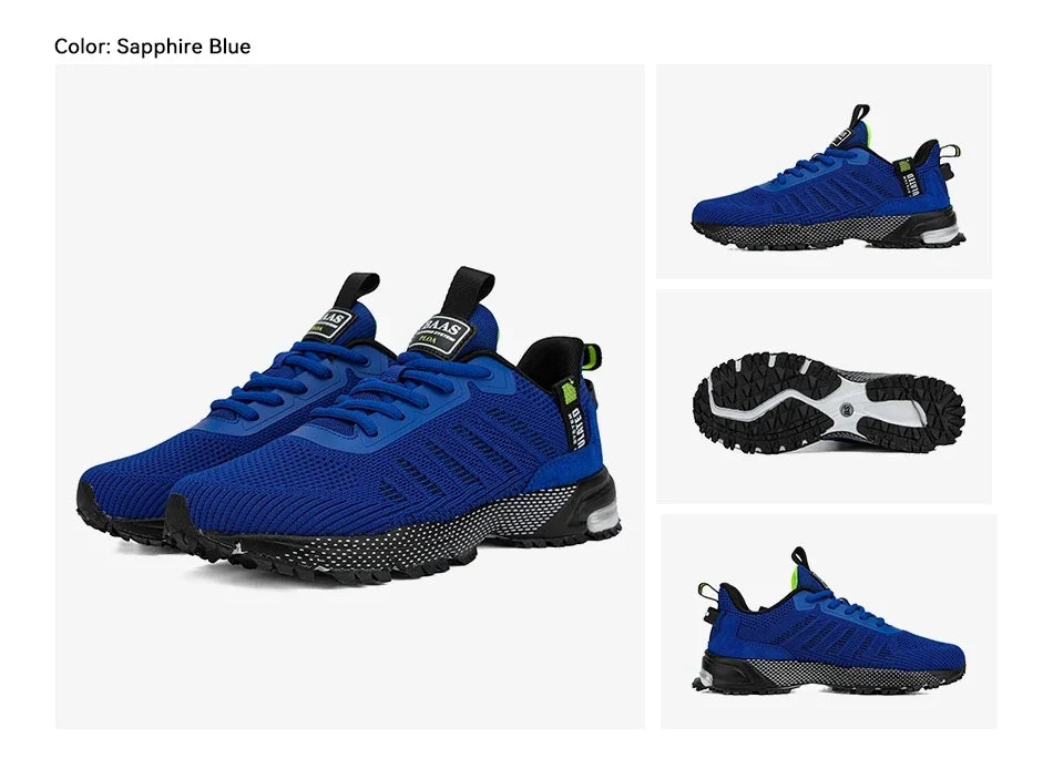 Professional Running Shoes For Men Lightweight Men's Designer Mesh Sneakers Lace-Up Male Outdoor Sports Tennis Shoe