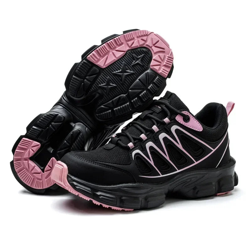 Size 35-42 Women Work Safety Shoes With Steel Toe, Female Sneakers Smash-proof Puncture-proof, Waterproof Safety Working Boots