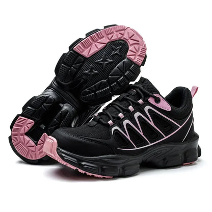 Size 35-42 Women Work Safety Shoes With Steel Toe, Female Sneakers Smash-proof Puncture-proof, Waterproof Safety Working Boots