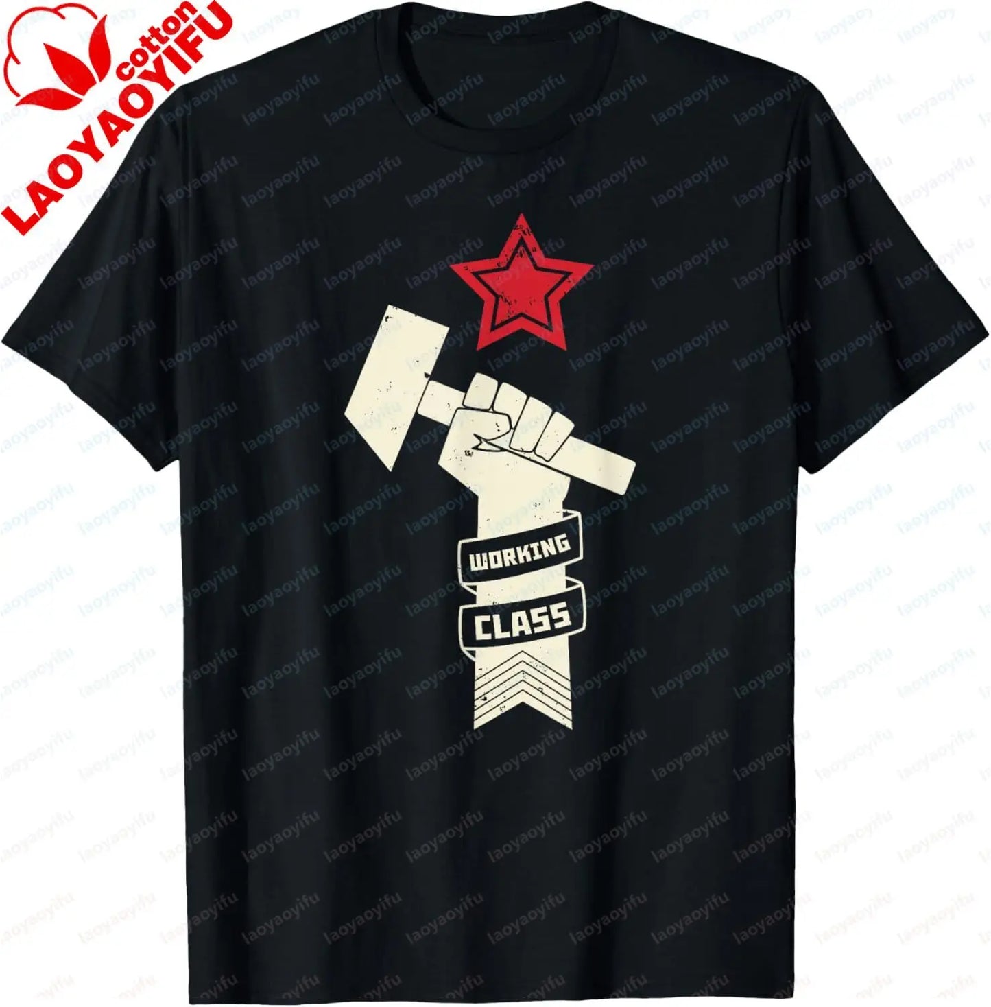 Proletariat Russia USSR Soviet Union CCCP Retro Vintage T-Shirt  Print on Demand Casual Streetwear Camisas Streetwear