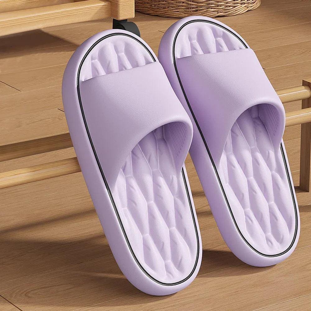 Fashion Summer Cartoon Home Shoes Non-slip Soft Slides Lithe Comfort Sandals Men Women Couple Slippers Trendy Slippers