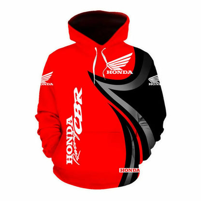 Men's Hoodie 3D Printed Motorcycle Men's Hoodie Fashion Outdoor Sports Racing Hoodie Oversized Honda Sportswear