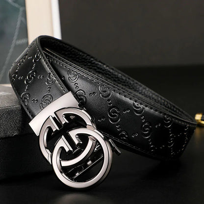 2025 New business Male Famous Style Metal Automatic Buckle Luxury Brand Women Belt Genuine Leather Belts for Men Strap jeans