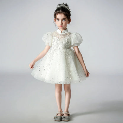 Girl Flower Princess Dress Kids Summer Gown Dresses For 2-10 Years Girls Wedding Birthday Party Clothing Children Pink Costume