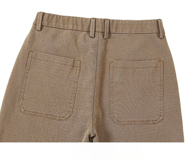 Korean Fashion Lyocell Casual Pants Men's New Spring Breathable Straight Elastic High Quality Daily Streetwear Male Trousers