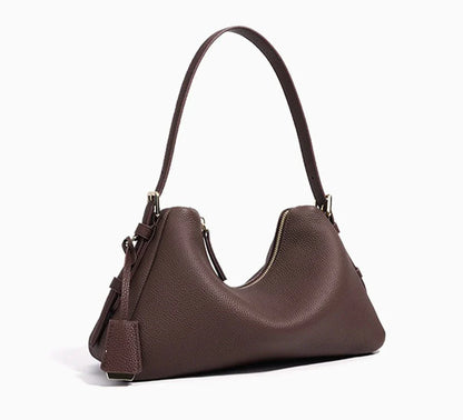 Genuine Leather Satchel Bags For Women Simple Fashion Ladies Underarm Handbag Large Capacity Shoulder Bag 2025 New