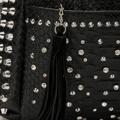 Women's bag luxury designer purses and handbags Shoulder bags vintage Rivet tote bag for women Large capacity travel bag purse