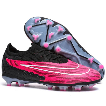 Men Training Football Boots Non-Slip Soccer Shoes Outdoor Cleats Futsal Breathable Sneakers Unisex Comfortable FG/TF Ultralight