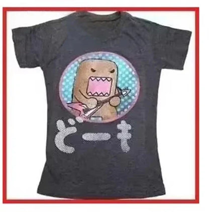 Oversized Pattern Y2K New Vintage Printed Round Neck Men's and Women's Street T-shirts High Quality Pure Cotton Clothing