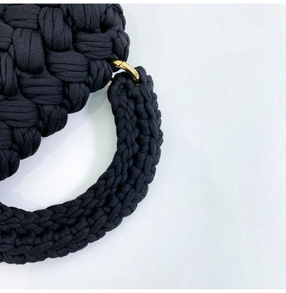 DIY Knitted Handbag Wallet Fashion Rope Woven Ladies Handbag Designer Casual Chain Shoulder Messenger Bag