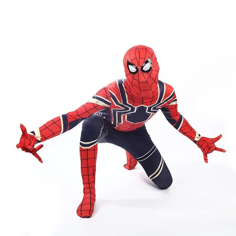 Spider Man Cosplay Costume Zentai Spiderman Costume Superhero Bodysuit Spandex Jumpsuit Suit for Child Kids Adult