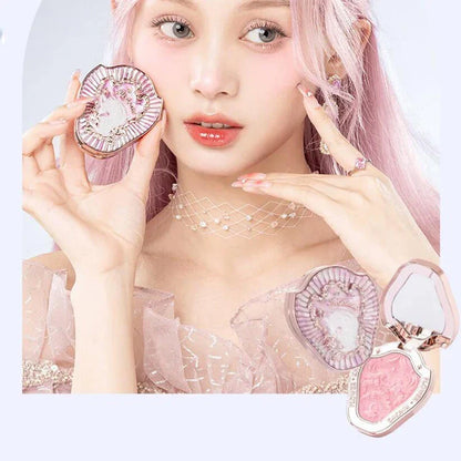 Makeup Set All In Flower Knows Little Angel Highlighter Powder Blush Strawberry Rococo Lip Gloss Perfume Kit