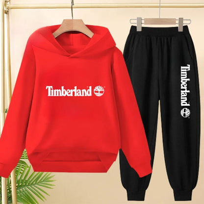 Children Clothing Autumn Winter Hoodie Coat Sweatshirt Top+Trousers Boys Girls Toddler 3-12Yrs Casual Kids Charming Pullover Set