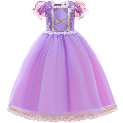 Rapunzel Halloween Costume for Girls Carnival Cosplay Kids Clothes Party Birthday Princess Dress Lace Wedding Christmas Costumes