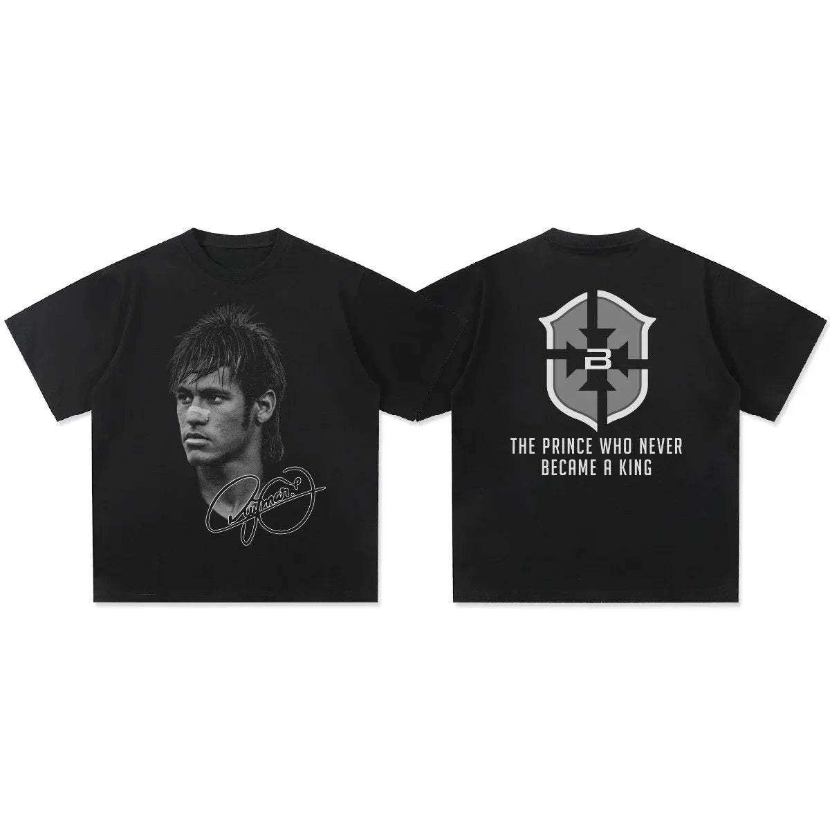 American Football Star Print Cotton Short-sleeved T-shirt Women Clothing Print Fashion Men Oversize Tee