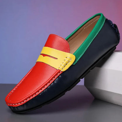 Business Shoes Fashion Casual Shoes Man Luxury Leather Loafers Breathable Slip on Male Boat Shoes Moccasins Driving Shoe