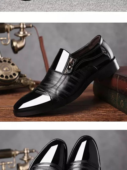 Men's Formal Shoes Official Business Social Shoe Male Leather Casual Office Low Price Elegant and Classic Italian 2025 Style 39