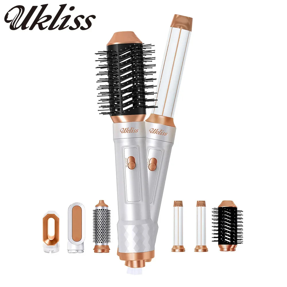 Airstyler Pro 5 in 1 Hair Dryer Set, Hot Air Curling Brush, Straightener, Thermal Brush
