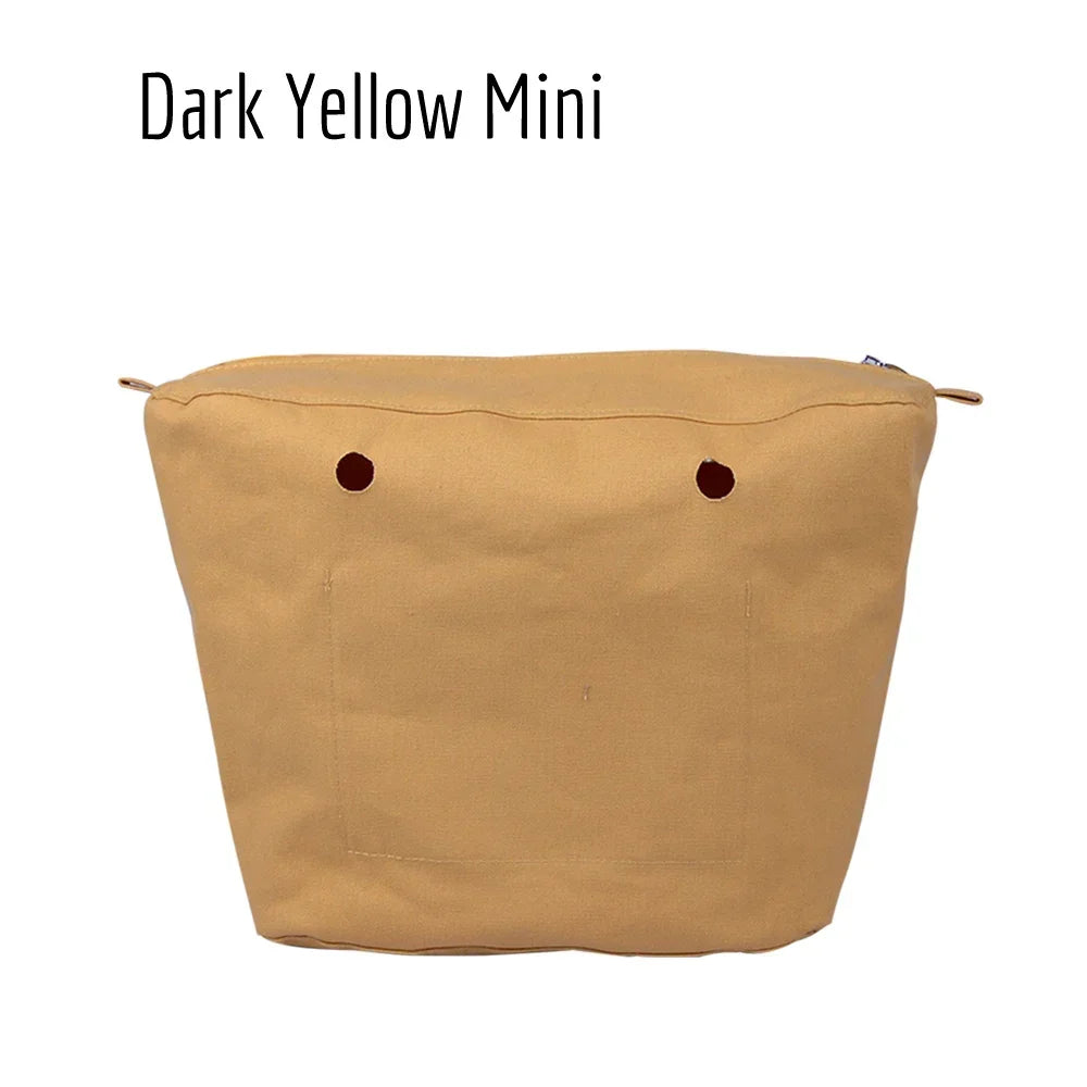 New Waterproof Inner Bag Organizer Insert Zipper Pocket for Classic Mini Obag Canvas Material for O Bag
