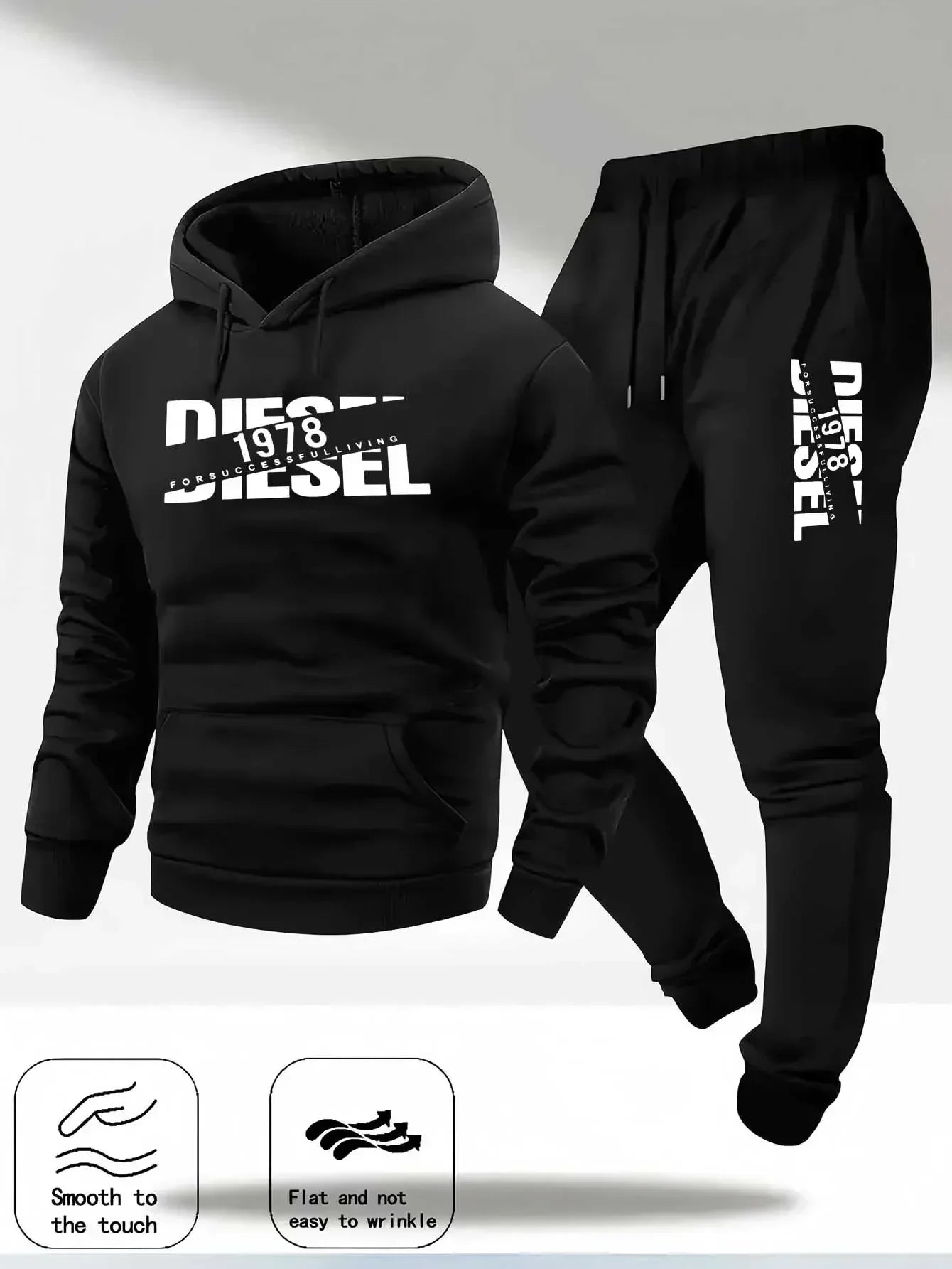 Autumn and winter new hooded sweatshirt sportswear fashion sports hooded sweatshirt casual sweatshirt and pants two in one