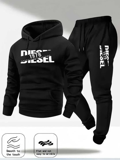 Autumn and winter new hooded sweatshirt sportswear fashion sports hooded sweatshirt casual sweatshirt and pants two in one