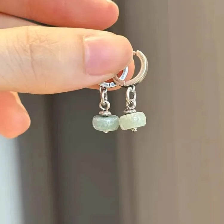 New 925 Sterling Silver Hoop Earrings Pearl Droplet Irregular Vintage Punk For Women Girl Gift Jewelry Dropshipping Wholesale