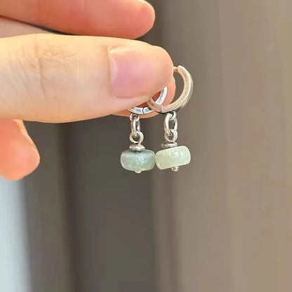 New 925 Sterling Silver Hoop Earrings Pearl Droplet Irregular Vintage Punk For Women Girl Gift Jewelry Dropshipping Wholesale